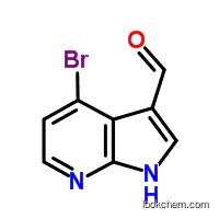 Molecular Structure of 1000340-35-1 (4-Bromo-1H-pyrrolo[2,3-b]pyridine-3-carbaldehyde)